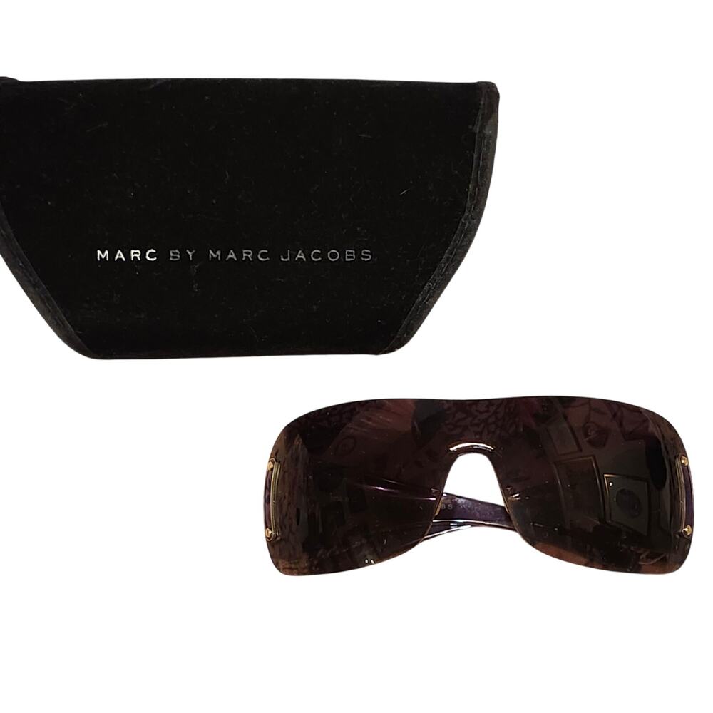 Marc by Marc Jacob's Y2K Purple Gradient Shield Sunglasses